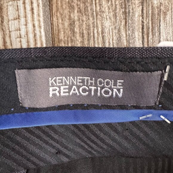 Kenneth Cole Reaction Mens Dress Pants NEW 46L 40W Grey Not Hemmed Flat‎ Front - Picture 5 of 8